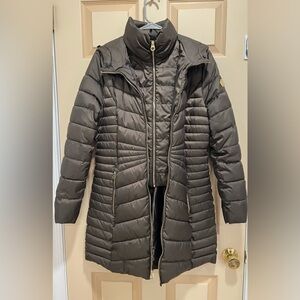 CL by Laundry Women's Dark Brown Puffer Coat Size Medium